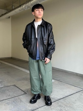 「JOURNAL STANDARD（ジャーナルスタンダード）のアイテム（ブルゾン）」を使った、ジャーナルスタンダード メンズさん（メンズ・165cm）の冬コーディネート