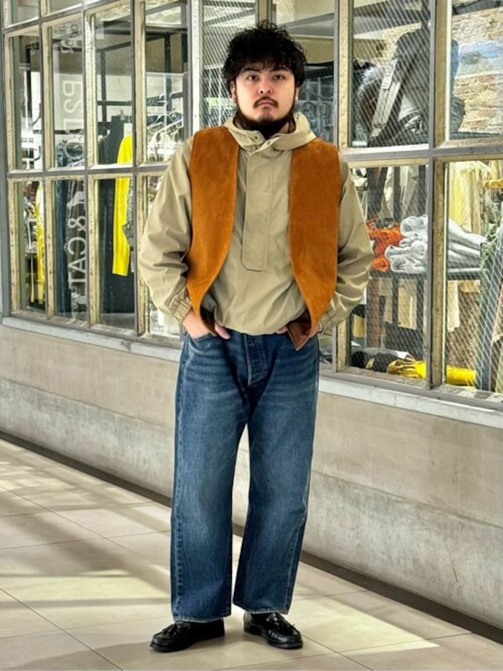 UMBRO × JOURNAL STANDARD / Warm Up Anorakを使ったメンズ人気