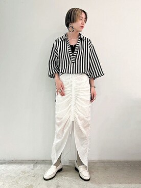 YAMASHITAさん（レディース・156cm）の夏コーディネート