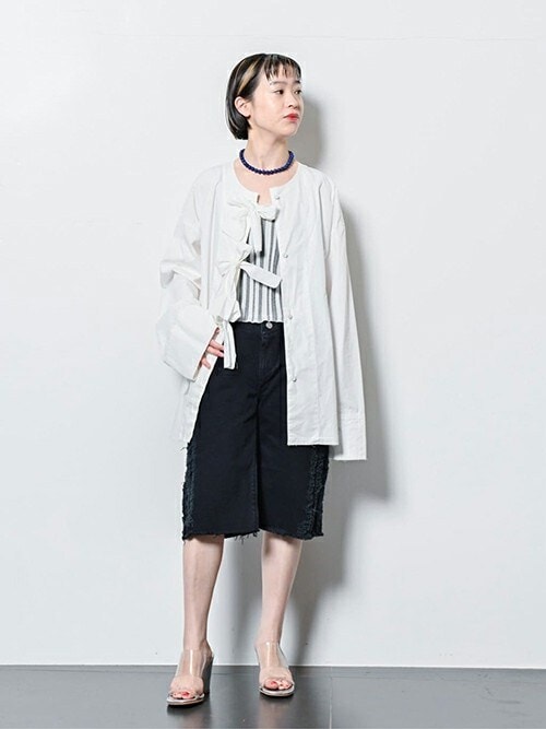 CITYSHOP FRONT RIBBON ブラウス