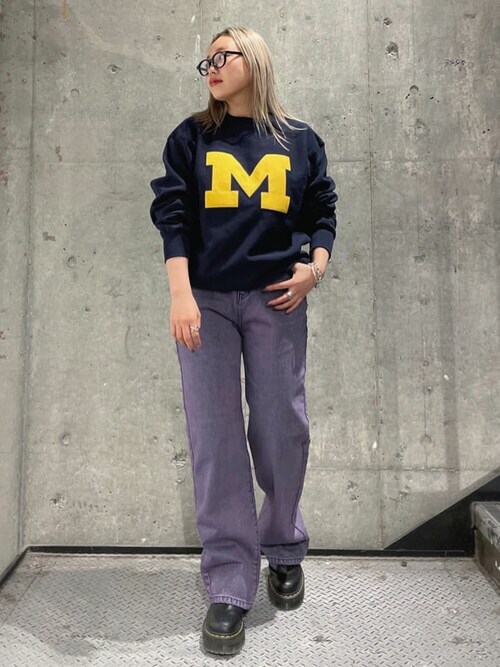セール】Michigan エンブロイダリーカレッジロゴスウェット