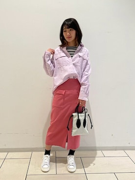 「SHIPS Days（シップスデイズ）のアイテム」を使った、松尾さん（レディース・159cm）の冬コーディネート