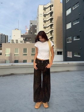 「Champion（チャンピオン）のアイテム」を使った、NATSUKIさん（レディース・170cm）の夏コーディネート