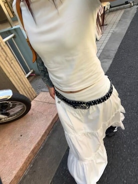「ティアードスカート」｜NATSUKIさん（レディース・170cm）の夏コーディネート