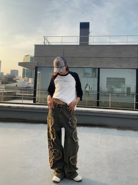 「United Athle（ユナイテッドアスレ）のアイテム」を使った、NATSUKIさん（レディース・170cm）の夏コーディネート