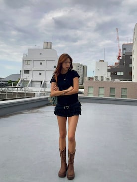 「アイテム（スカート）」を使った、NATSUKIさん（レディース・170cm）の秋コーディネート