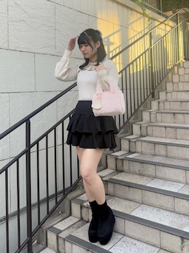 「MAJESTIC LEGON（マジェスティックレゴン）のアイテム」を使った、ねねさん（レディース・162cm）の秋コーディネート