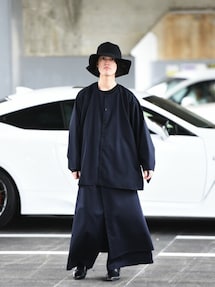 BISHOOL（ビシュール）の「BISHOOL Wool Gabardine Wrap Drape Pants