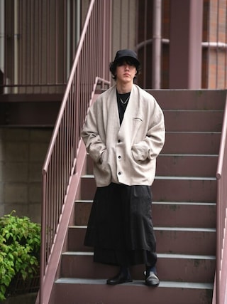 BISHOOL（ビシュール）の「BISHOOL Wool Gabardine Wrap Drape Pants