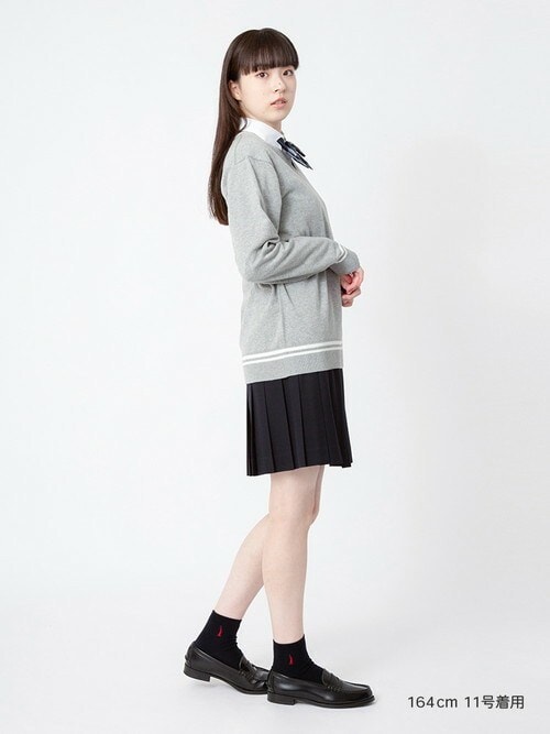 スカート 無地 48cm丈 通学 スクール 中学生 高校生（スカート