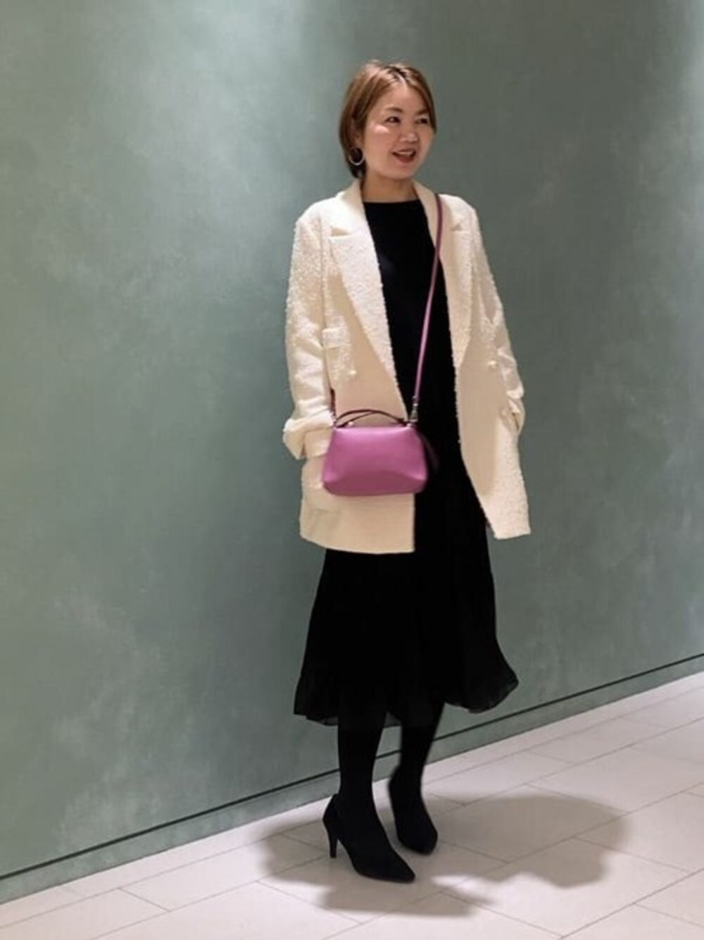 ANAYI（アナイ）の「プリーツコンビニット ワンピース（ワンピース 