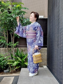 紫×市松×紅葉×牡丹 京都呉服店高級浴衣♡ 71XOVxm55kL._UY1000_.jpg