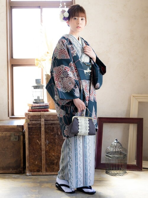 レディース 羽織 単品 KIMONOMACHI オリジナル Fサイズ アフタヌーン