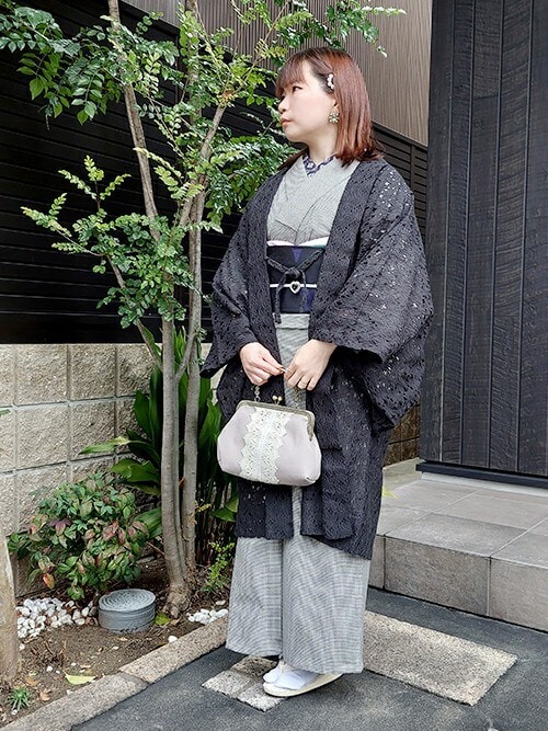 KIMONOMACHIのモノトーン木綿着物 京都きもの町KIMONOMACHIさんの着物