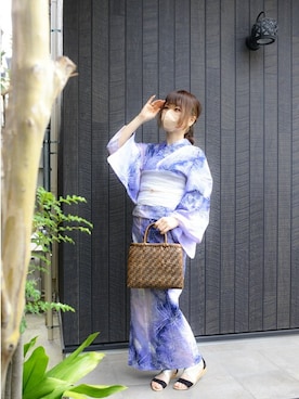 KIMONOMACHIさん（レディース・163cm）の夏コーディネート