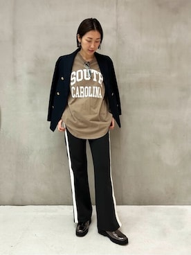 「厚底」｜「アイテム（その他シューズ）」を使った、YURIさん（レディース・165cm）の冬コーディネート