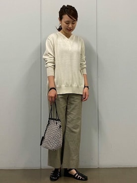 「marco masi（マルコマージ）のアイテム」を使った、mikaさん（レディース・158cm）の春コーディネート