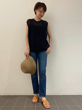 「eness（エネス）のアイテム」を使った、mikaさん（レディース・158cm）の夏コーディネート