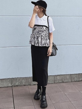 「ブラウスコーデ」｜「アイテム（ローファー）」を使った、VIVIAN COLLECTIONさん（レディース・160cm）の秋コーディネート