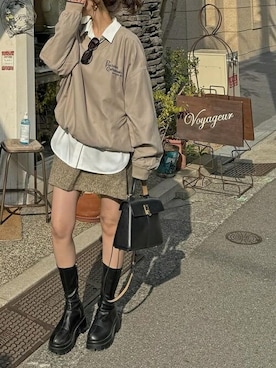 「エルフコーデ」｜VIVIAN COLLECTIONさん（レディース・160cm）の春コーディネート