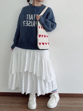 「ホワイトスニーカー」｜VIVIAN COLLECTIONさん（レディース・160cm）の秋コーディネート