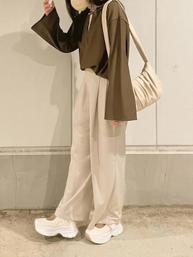 「ベージュブラウン」｜VIVIAN COLLECTIONさん（レディース・160cm）の冬コーディネート
