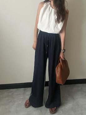 「トングサンダル」｜VIVIAN COLLECTIONさん（レディース・160cm）の夏コーディネート