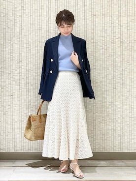「ハイネックプルオーバー」｜yukimiさん（レディース・160cm）の春コーディネート