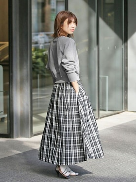 「La TOTALITE（ラトータリテ）のアイテム（スウェット）」を使った、yukimiさん（レディース・160cm）の冬コーディネート