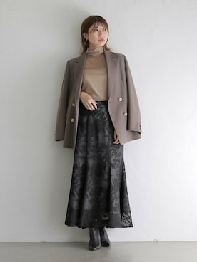 「La TOTALITE（ラトータリテ）のアイテム（ジャケット/アウター）」を使った、yukimiさん（レディース・160cm）の秋コーディネート