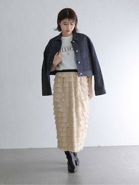 「La TOTALITE（ラトータリテ）のアイテム（ジャケット/アウター）」を使った、yukimiさん（レディース・160cm）の冬コーディネート