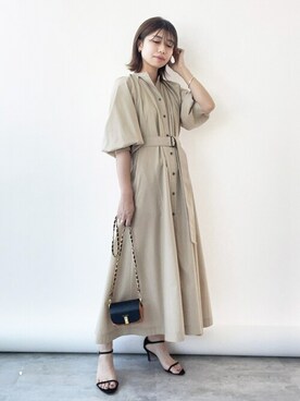 「La TOTALITE（ラトータリテ）のアイテム（ワンピース）」を使った、yukimiさん（レディース・160cm）の冬コーディネート