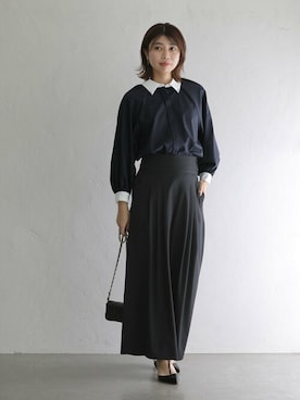 「きれい目コーデ」｜yukimiさん（レディース・160cm）の冬コーディネート