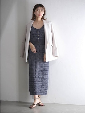 「La TOTALITE（ラトータリテ）のアイテム（ニット/セーター）」を使った、yukimiさん（レディース・160cm）の春コーディネート