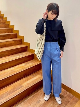 「FAEDA（ファエダ）のアイテム」を使った、田坂さん（レディース・161cm）の春コーディネート