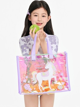 「アイテム（バッグ）」を使った、KidsTeddyさん（キッズ・100cm）の夏コーディネート