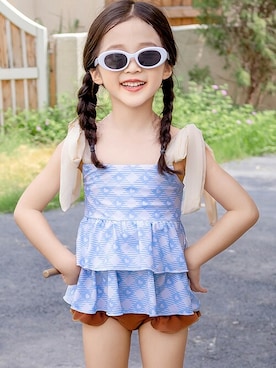 「アイテム（水着/着物・浴衣）」を使った、KidsTeddyさん（キッズ・100cm）の夏コーディネート