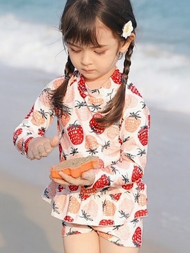 「アイテム（水着/着物・浴衣）」を使った、KidsTeddyさん（キッズ・100cm）の夏コーディネート