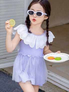 「アイテム（水着）」を使った、KidsTeddyさん（キッズ・100cm）の秋コーディネート