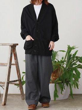 「アイテム（カーディガン/ボレロ）」を使った、rooptokyokkさん（メンズ・173cm）の夏コーディネート