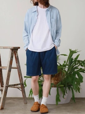 「CROSS & STITCH（クロスステッチ）のアイテム」を使った、rooptokyokkさん（メンズ・173cm）の夏コーディネート