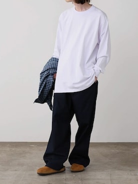 「GILDAN（ギルダン）のアイテム（Tシャツ/カットソー）」を使った、rooptokyokkさん（メンズ・173cm）の夏コーディネート