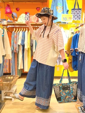 「エスニック」｜チチカカさん（レディース・160cm）の夏コーディネート
