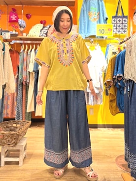「チチカカ」｜チチカカさん（レディース・164cm）の夏コーディネート