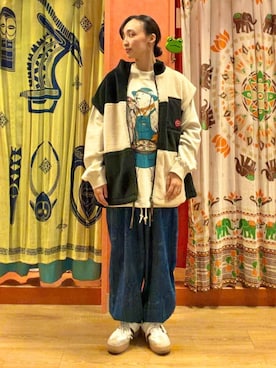 「チチカカ（チチカカ）のアイテム」を使った、チチカカさん（レディース・156cm）の冬コーディネート