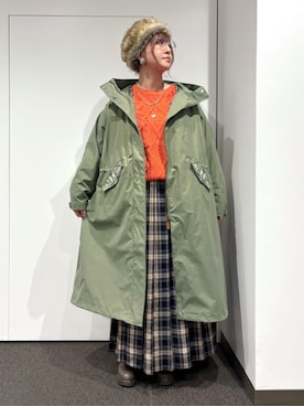 「アイテム（モッズコート）」を使った、チチカカさん（レディース・160cm）の秋コーディネート