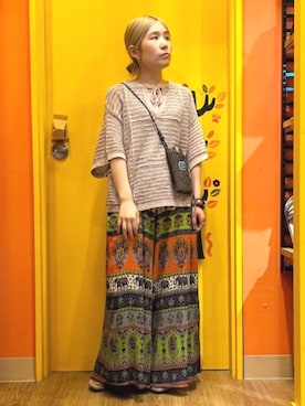 「チチカカ」｜チチカカさん（レディース・151cm）の夏コーディネート