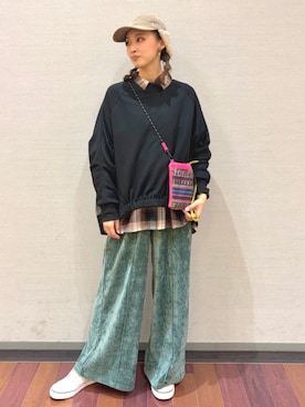 「チチカカ（チチカカ）のアイテム」を使った、チチカカさん（レディース・156cm）の冬コーディネート