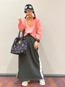 「チチカカ（チチカカ）のアイテム」を使った、チチカカさん（レディース・156cm）の冬コーディネート