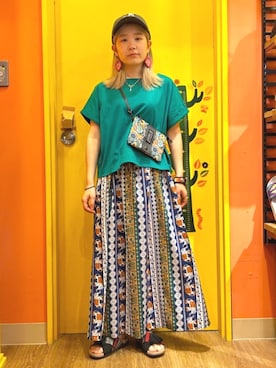 「ドッキング」｜チチカカさん（レディース・151cm）の夏コーディネート